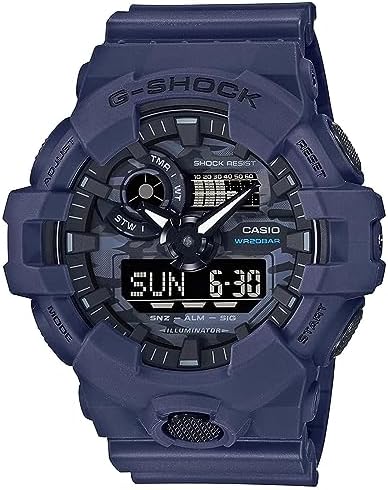 Casio Relógio masculino Spring GA-700CA-2ADR de quartzo, Azul